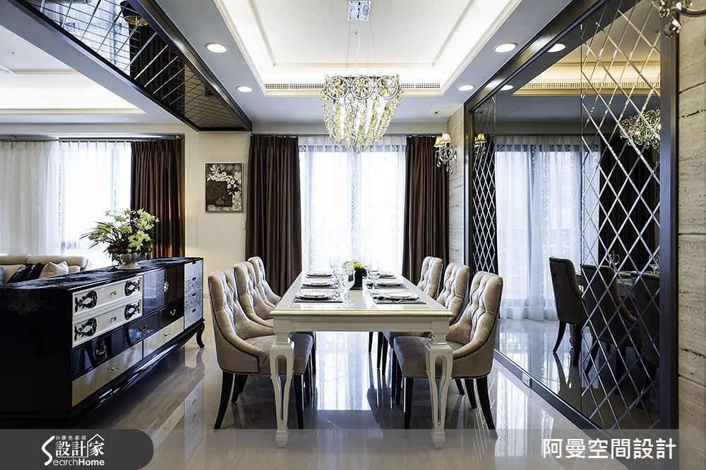 50坪新成屋(5年以下)＿奢華風餐廳案例圖片＿阿曼空間設計＿阿曼_33之7