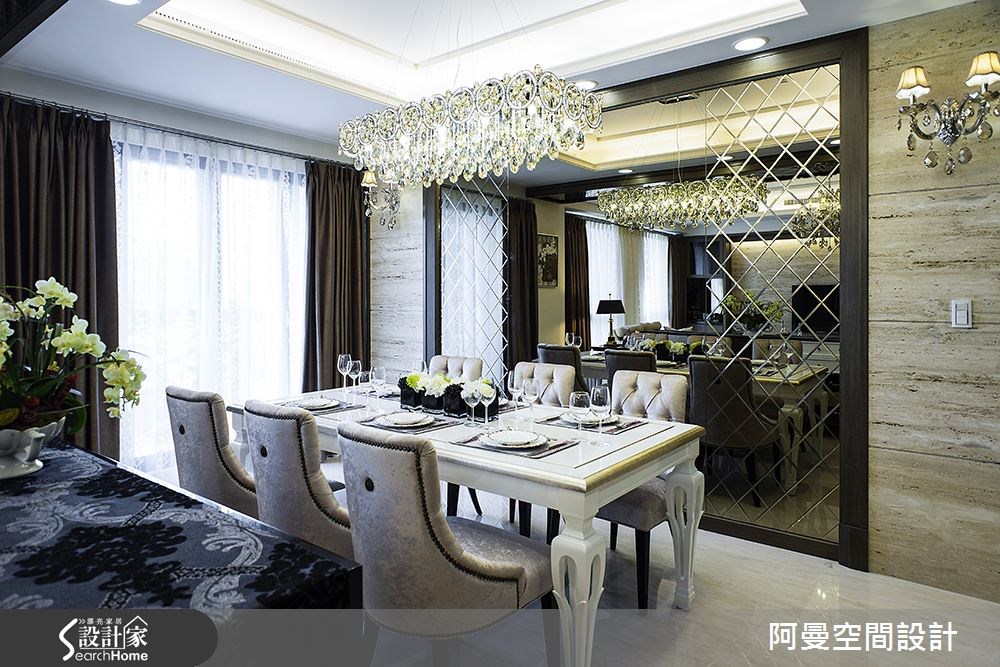 50坪新成屋(5年以下)＿奢華風餐廳案例圖片＿阿曼空間設計＿阿曼_33之8