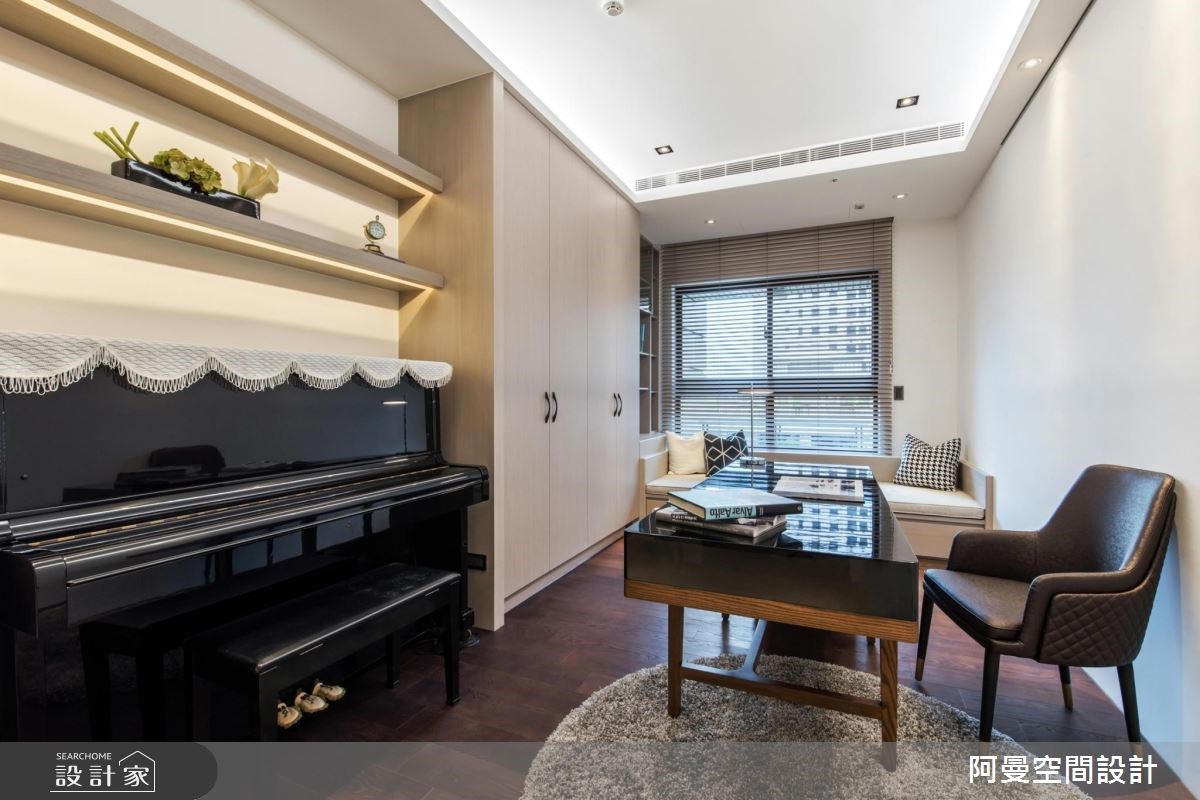 50坪新成屋(5年以下)＿現代風書房案例圖片＿阿曼空間設計＿阿曼_40之15