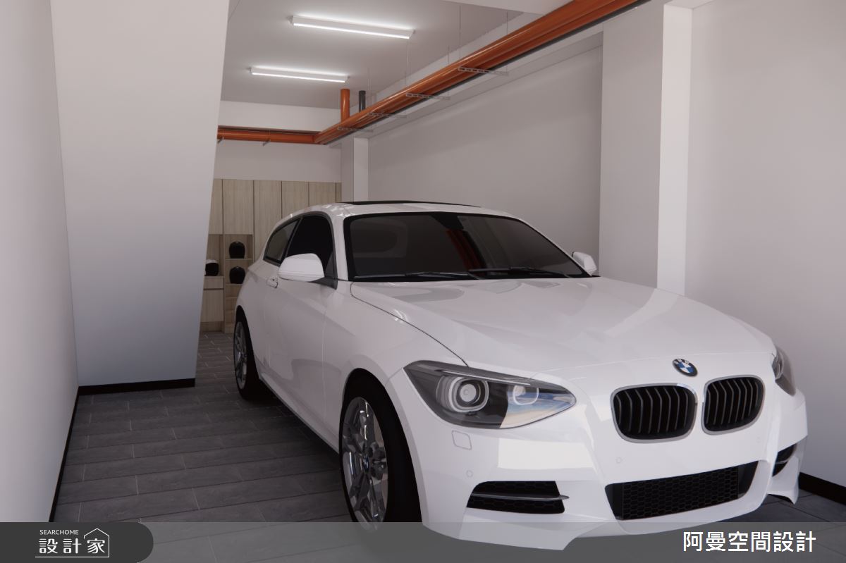 30坪新成屋(5年以下)＿現代風車庫案例圖片＿阿曼空間設計＿阿曼_44之14