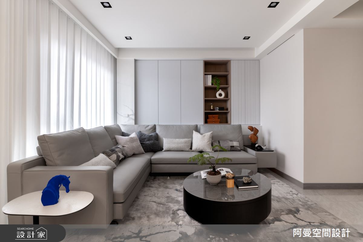 50坪新成屋(5年以下)＿現代風客廳案例圖片＿阿曼空間設計＿阿曼_45之4