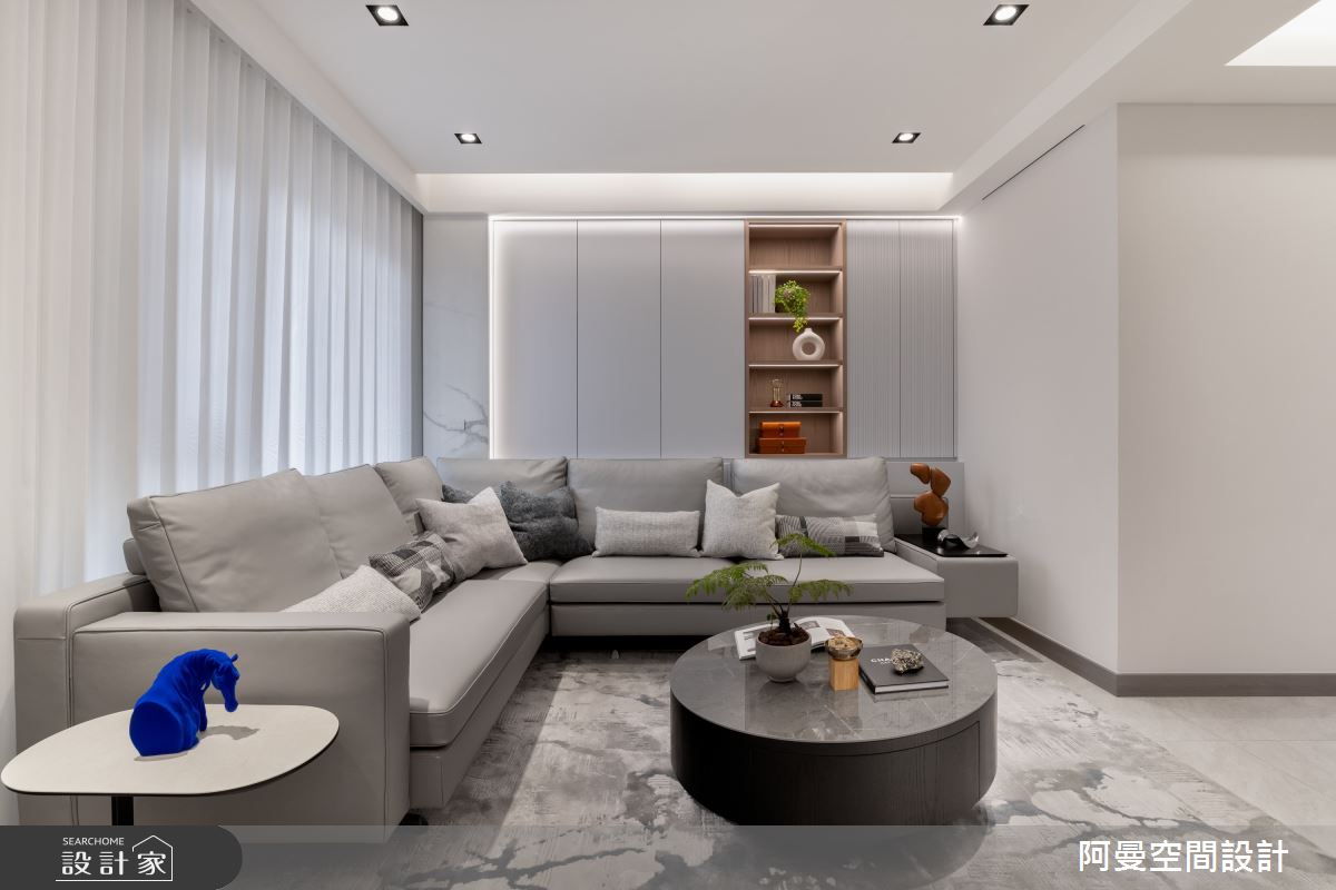 50坪新成屋(5年以下)＿現代風客廳案例圖片＿阿曼空間設計＿阿曼_45之2
