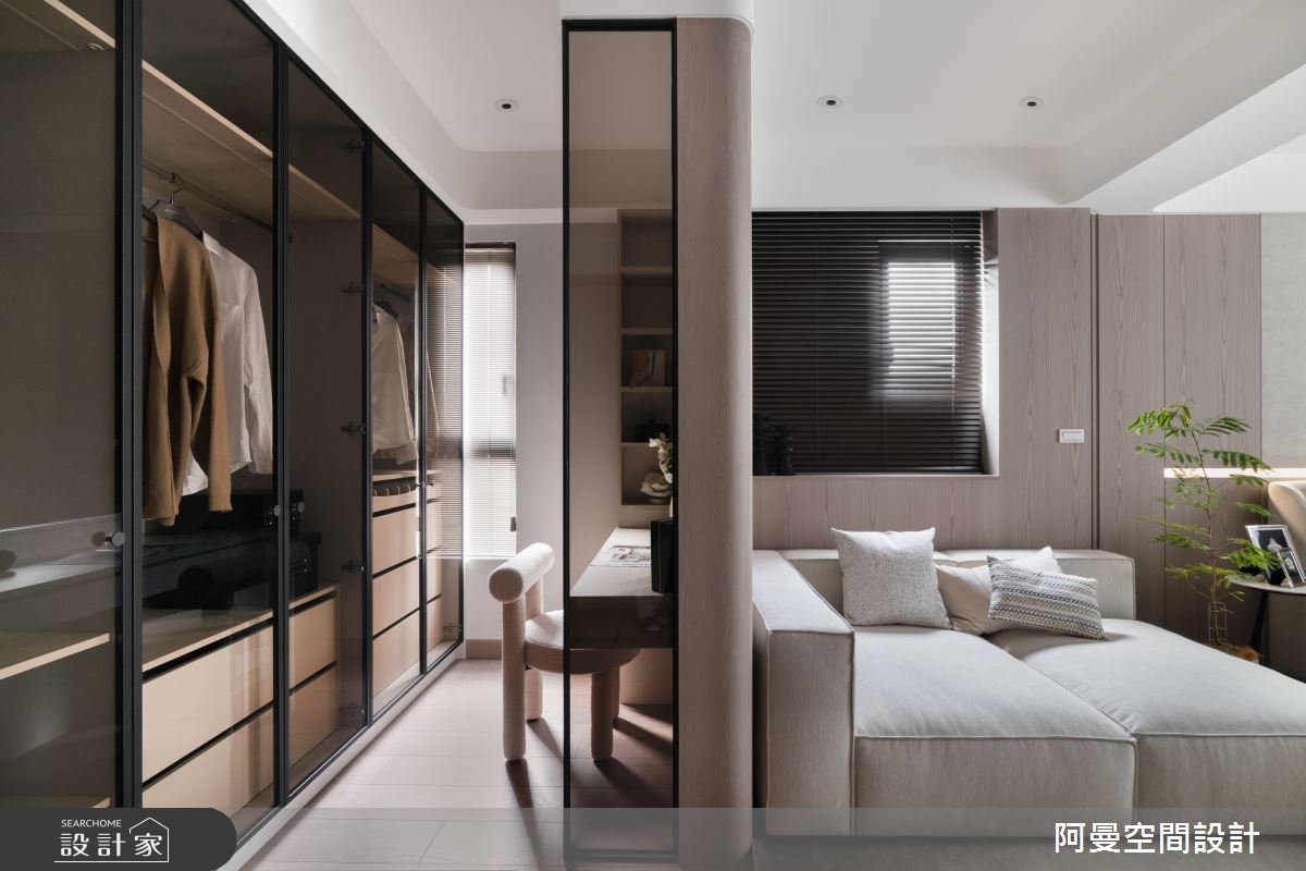 50坪新成屋(5年以下)＿現代風臥室更衣間案例圖片＿阿曼空間設計＿阿曼_45之47