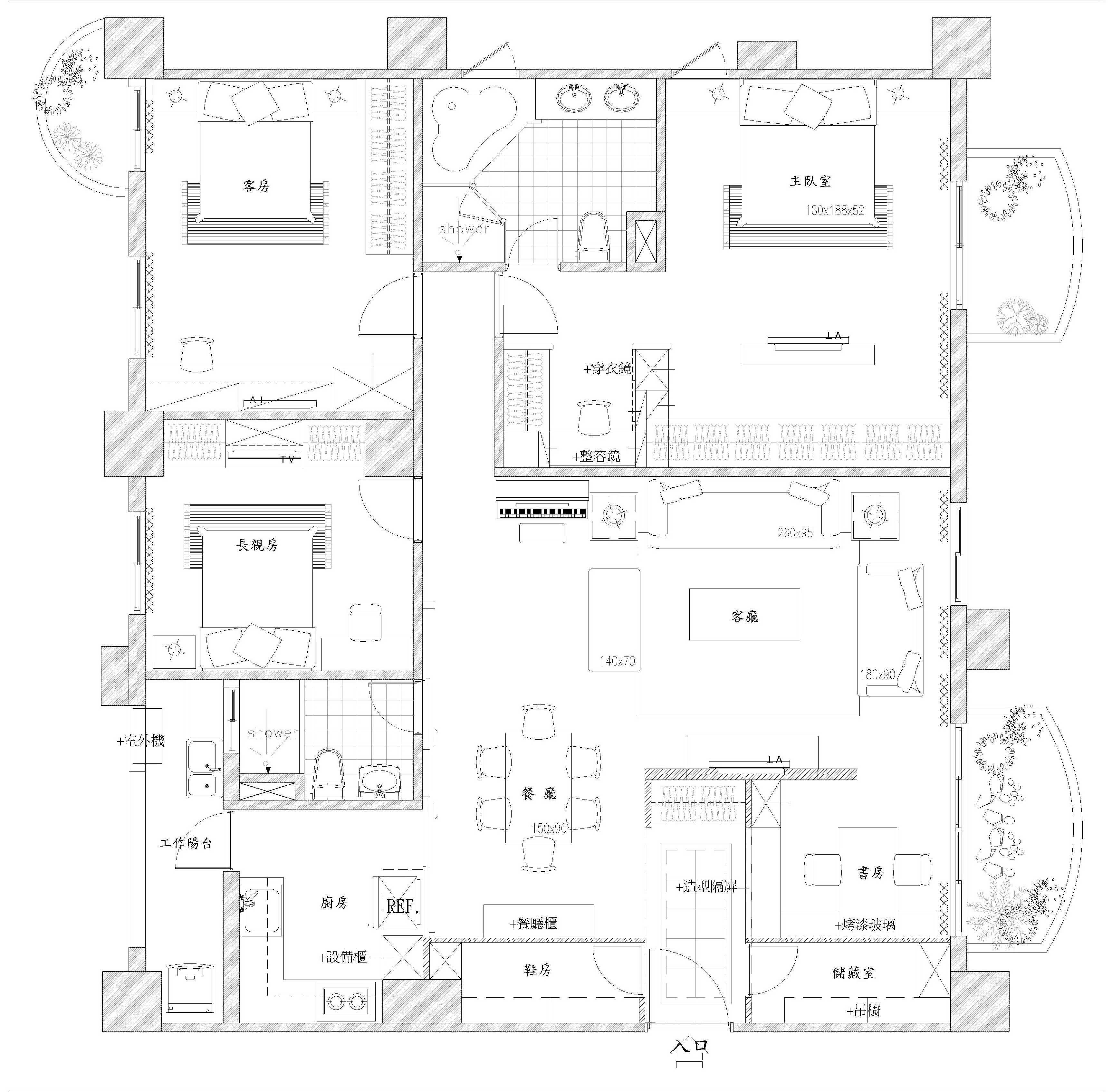 75坪新成屋(5年以下)＿奢華風案例圖片＿達圓室內空間設計＿達圓_15之19