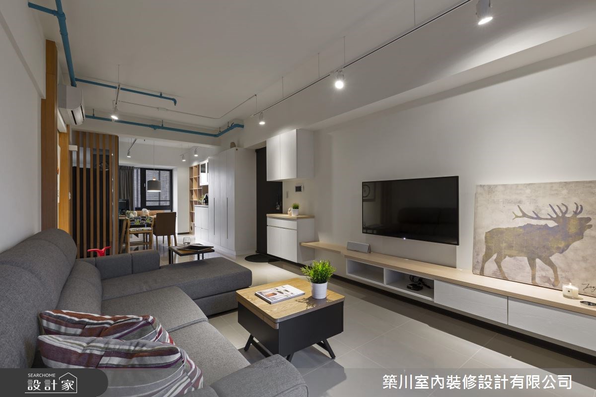 23坪新成屋(5年以下)＿北歐風玄關客廳餐廳案例圖片＿築川設計＿築川_02之3