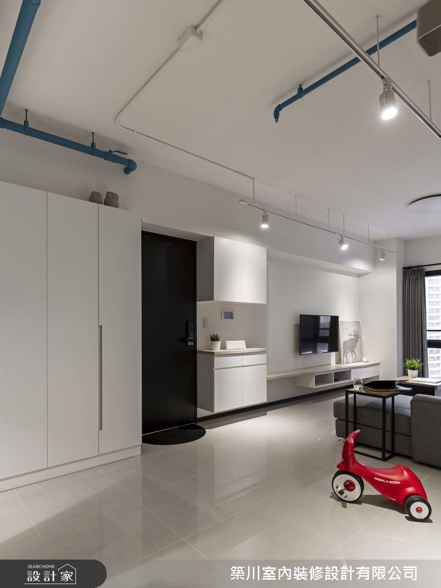 23坪新成屋(5年以下)＿北歐風玄關客廳案例圖片＿築川設計＿築川_02之7