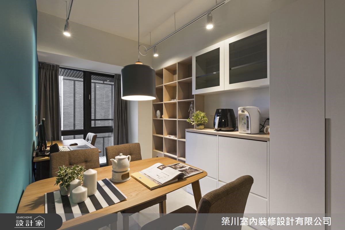 23坪新成屋(5年以下)＿北歐風餐廳書房案例圖片＿築川設計＿築川_02之10