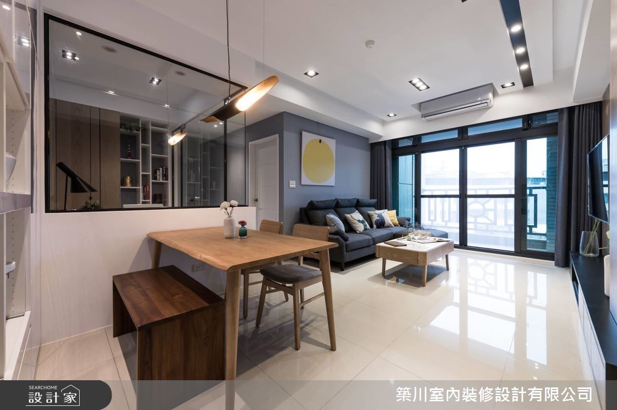 23坪新成屋(5年以下)＿北歐風客廳餐廳案例圖片＿築川設計＿築川_06之4