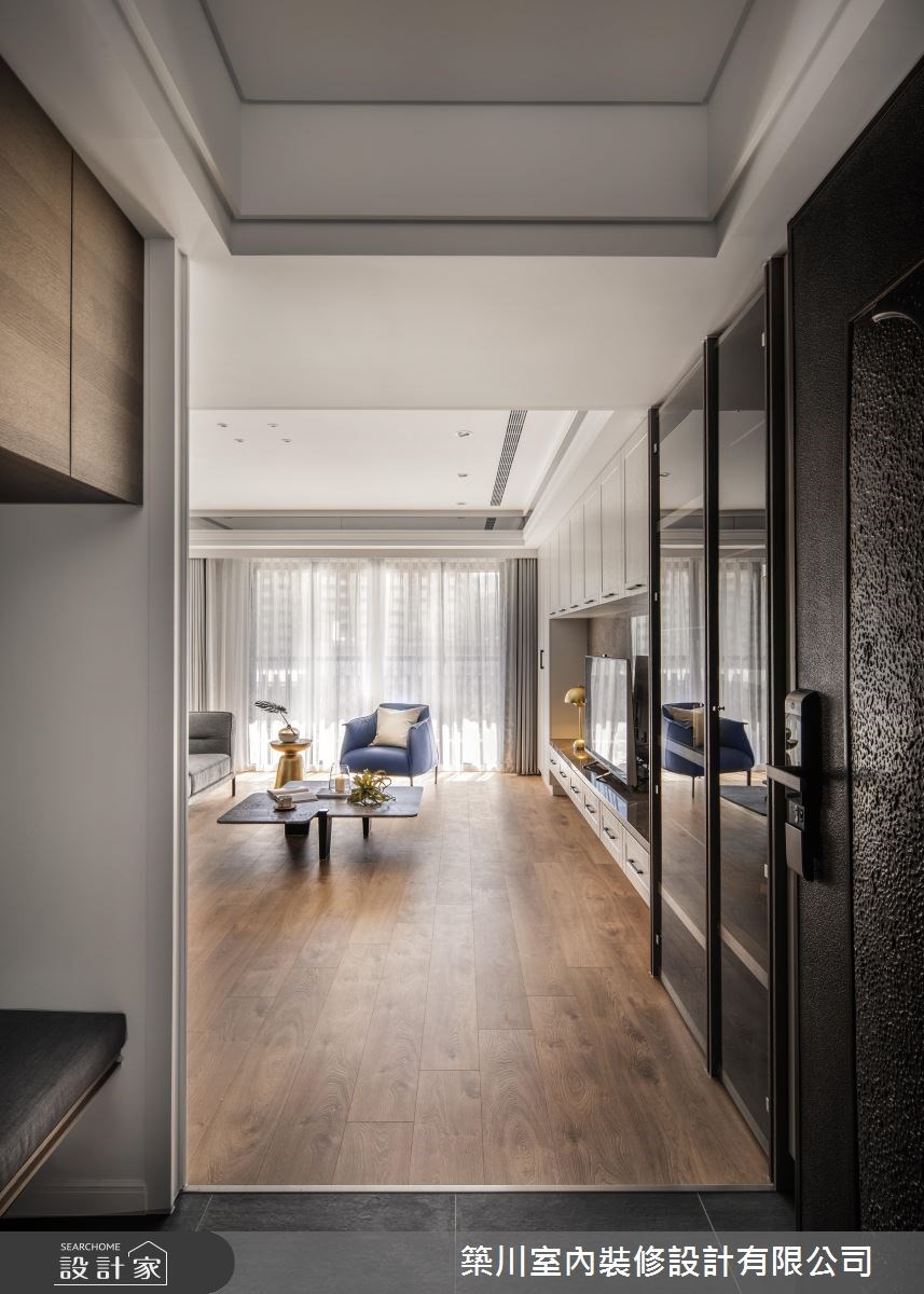 45坪新成屋(5年以下)＿新古典玄關客廳案例圖片＿築川設計＿築川_08之1