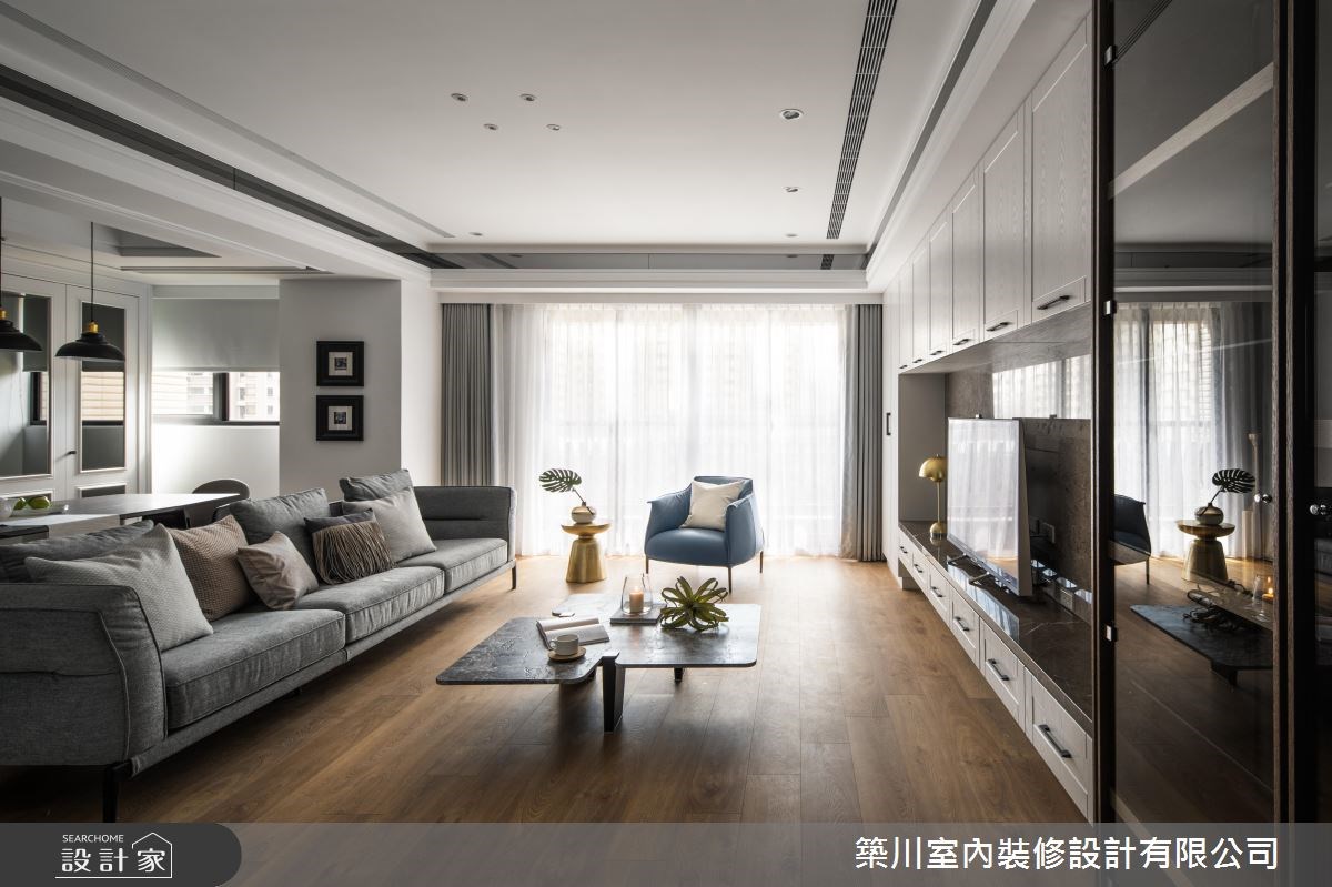 45坪新成屋(5年以下)＿新古典客廳餐廳案例圖片＿築川設計＿築川_08之3