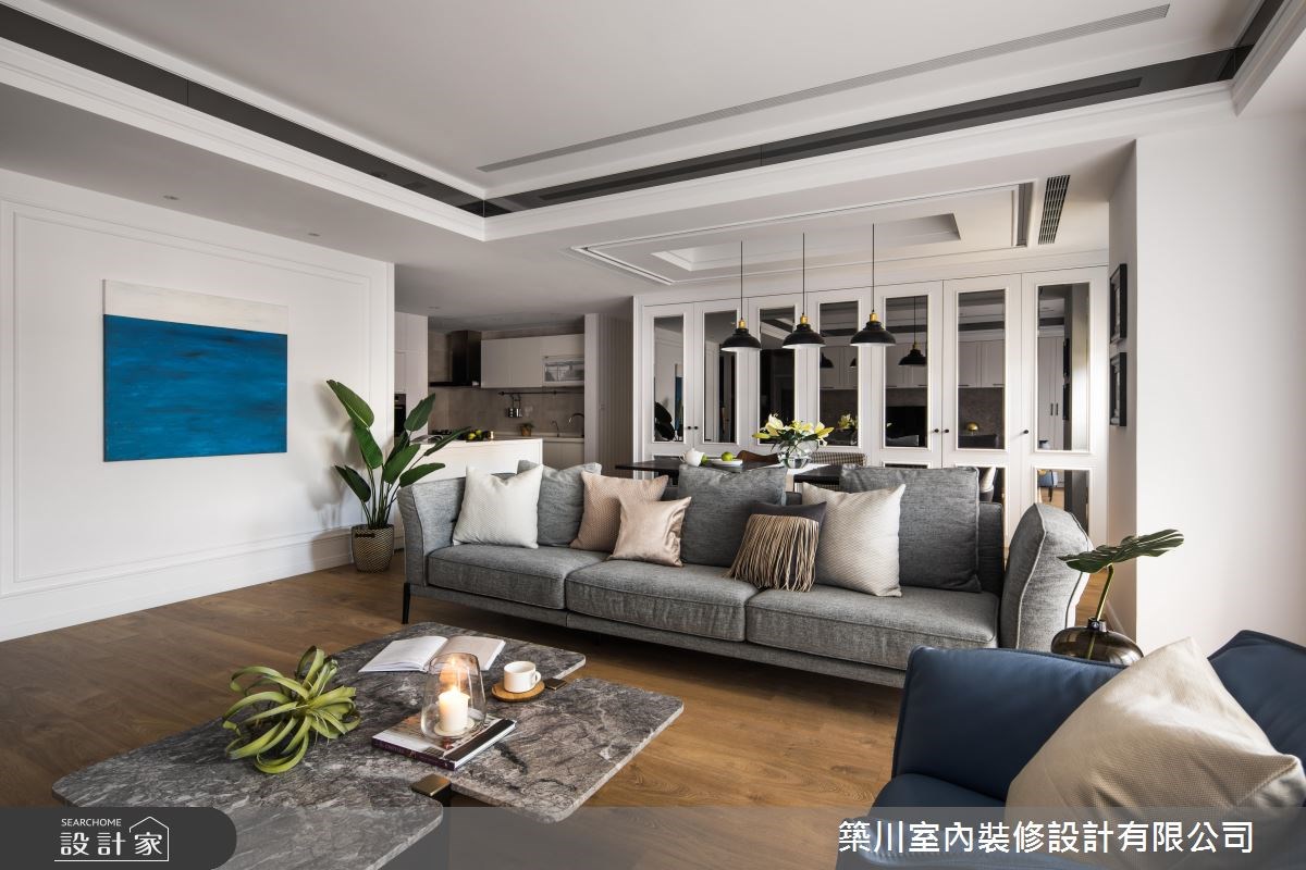 45坪新成屋(5年以下)＿新古典客廳餐廳廚房案例圖片＿築川設計＿築川_08之6