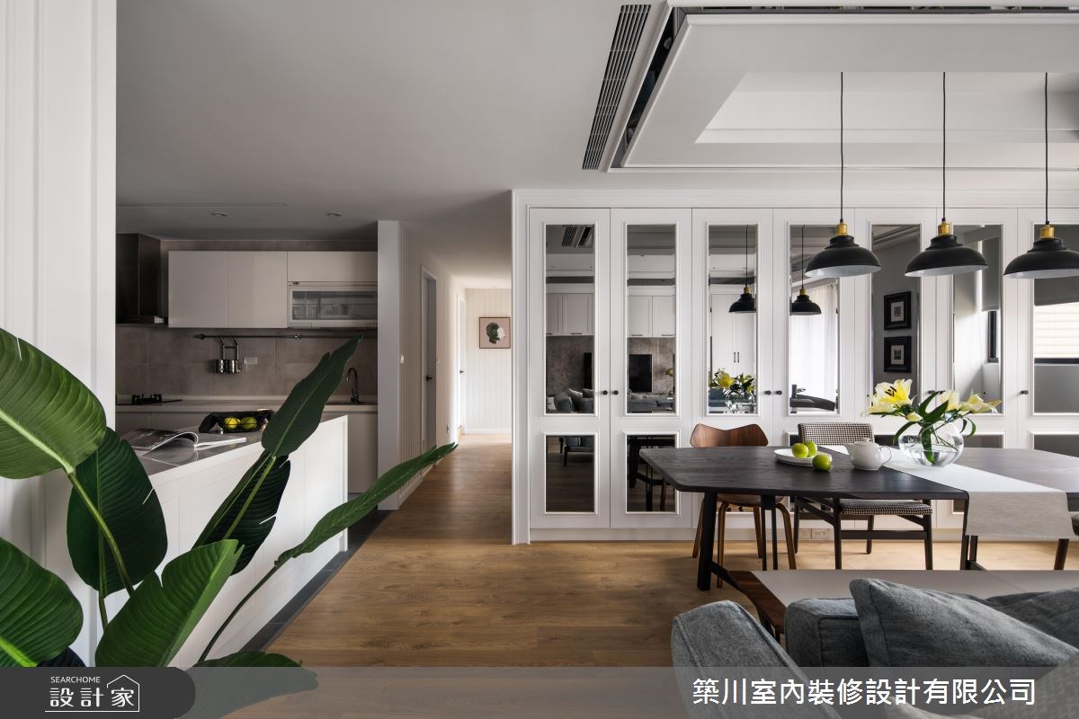 45坪新成屋(5年以下)＿新古典客廳餐廳廚房案例圖片＿築川設計＿築川_08之7