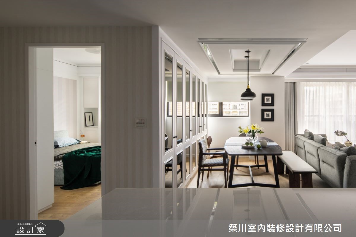 45坪新成屋(5年以下)＿新古典客廳餐廳臥室案例圖片＿築川設計＿築川_08之10