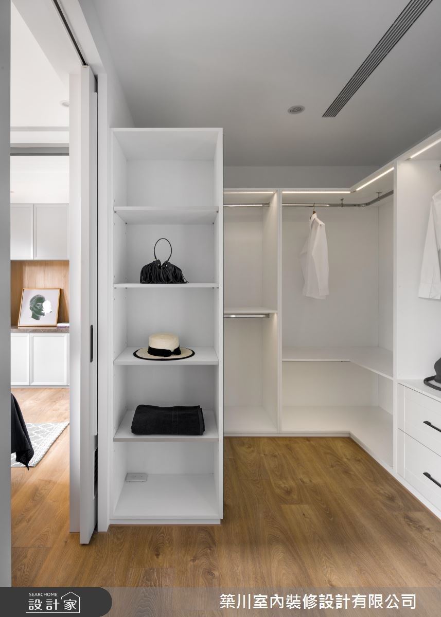 45坪新成屋(5年以下)＿新古典臥室更衣間案例圖片＿築川設計＿築川_08之16