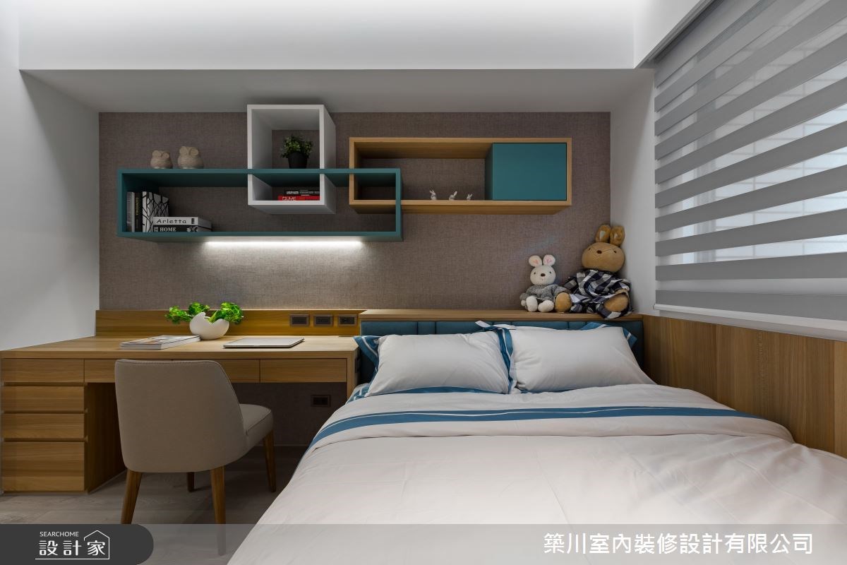 40坪新成屋(5年以下)＿現代風兒童房兒童房案例圖片＿築川設計＿築川_09之14