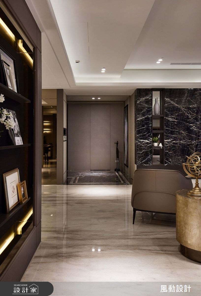 114坪新成屋(5年以下)＿奢華風玄關客廳案例圖片＿風動設計有限公司＿風動_01之3