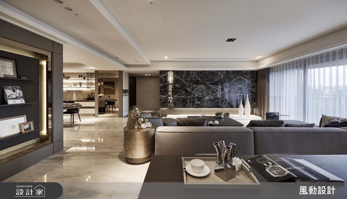 114坪新成屋(5年以下)＿奢華風客廳餐廳案例圖片＿風動設計有限公司＿風動_01之4