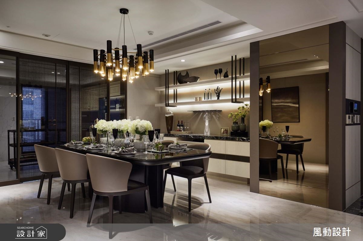 114坪新成屋(5年以下)＿奢華風餐廳案例圖片＿風動設計有限公司＿風動_01之6