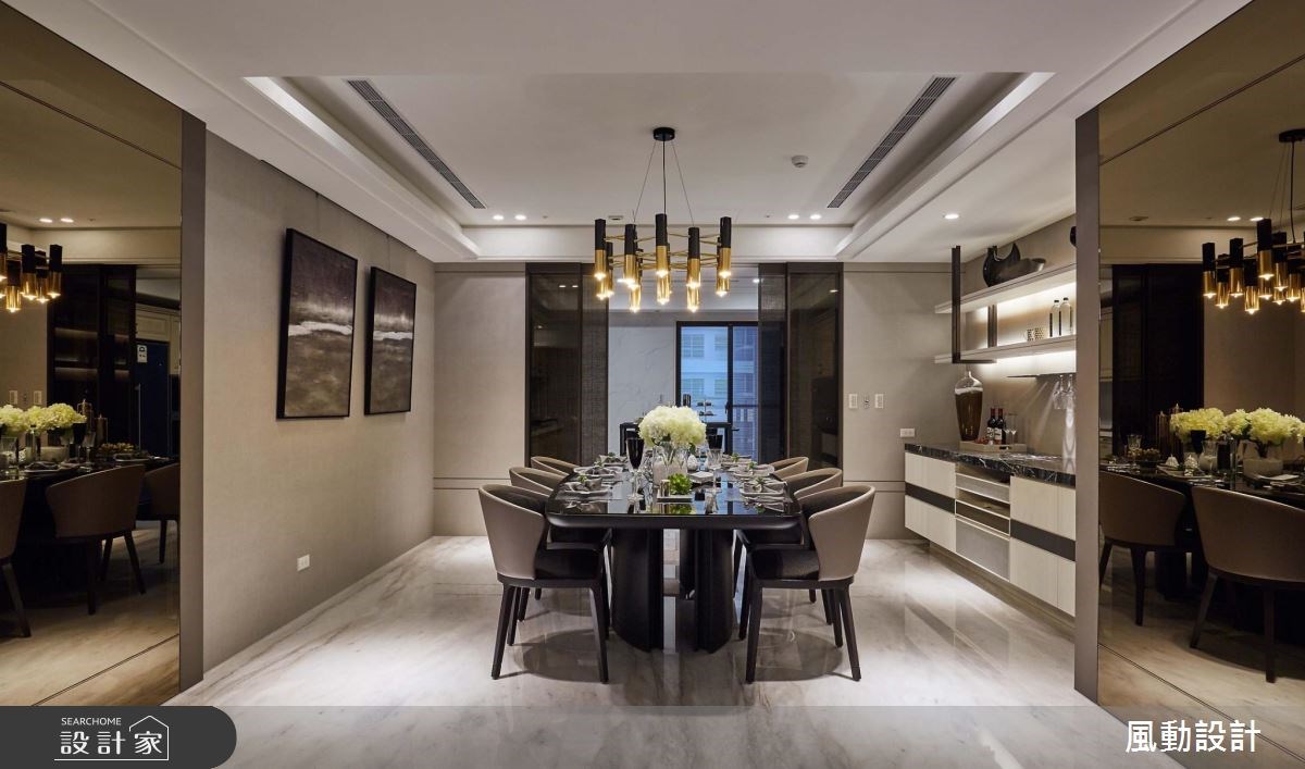 114坪新成屋(5年以下)＿奢華風餐廳案例圖片＿風動設計有限公司＿風動_01之7
