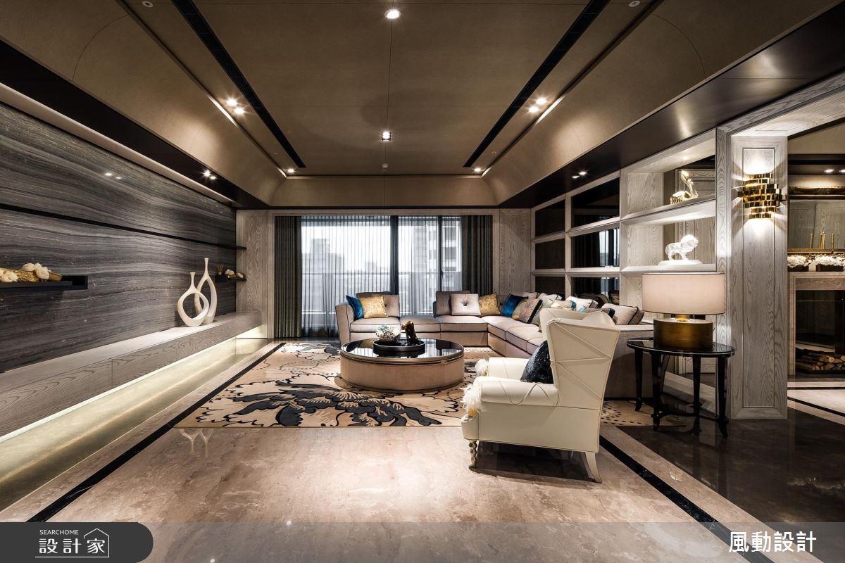 112坪新成屋(5年以下)＿新古典客廳案例圖片＿風動設計有限公司＿風動_02之3