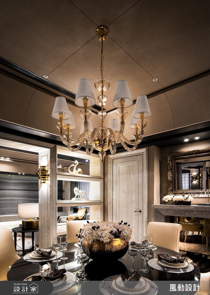 112坪新成屋(5年以下)＿新古典客廳餐廳案例圖片＿風動設計有限公司＿風動_02之7