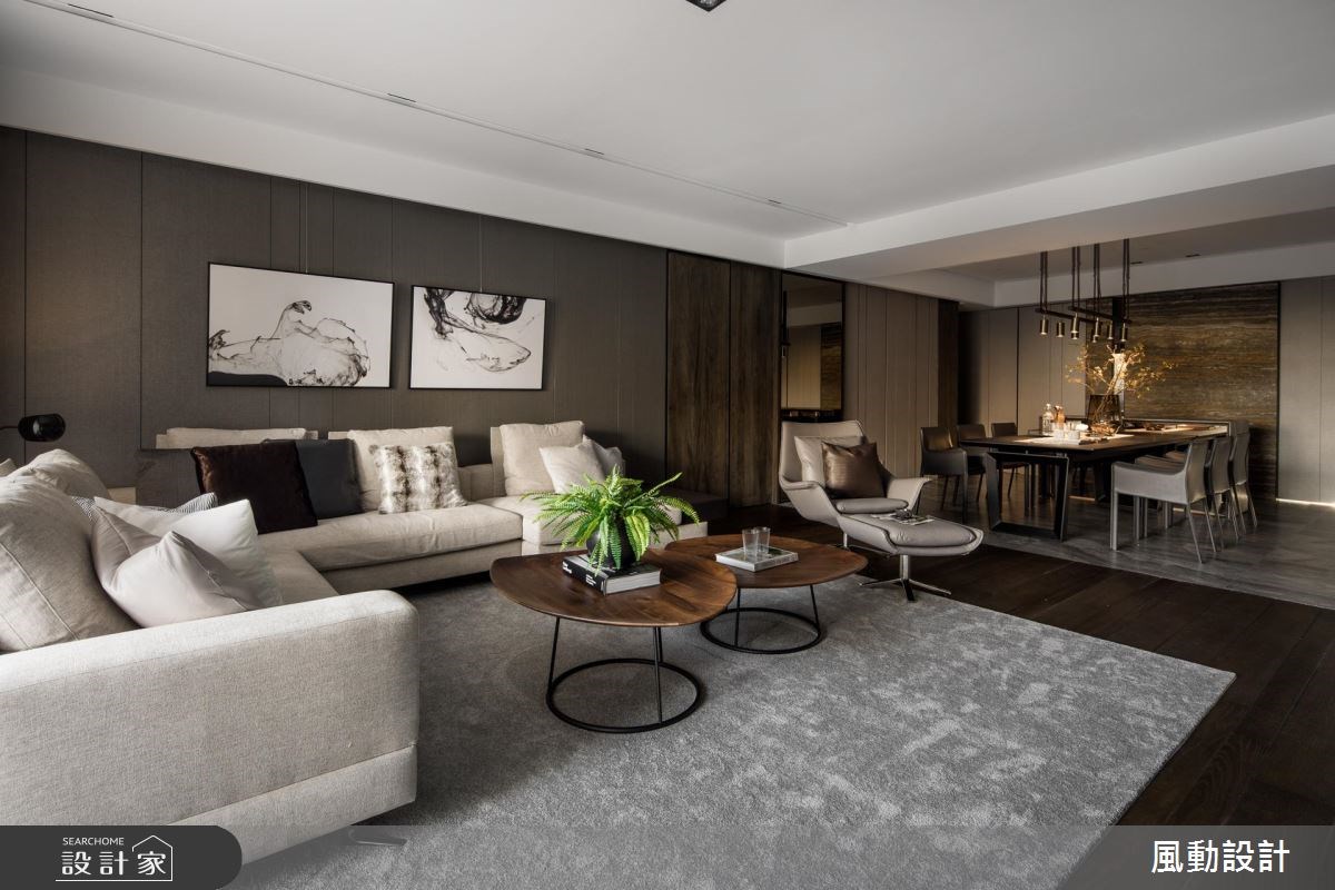 120坪新成屋(5年以下)＿人文禪風客廳餐廳案例圖片＿風動設計有限公司＿風動_03之4