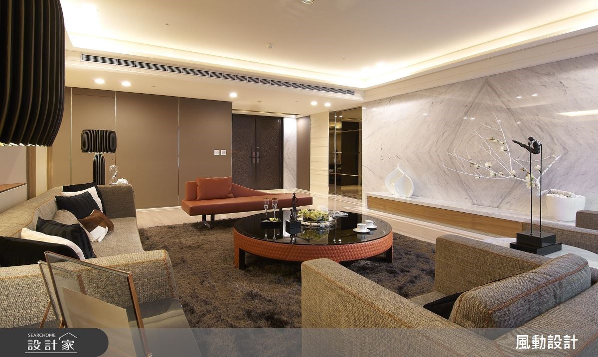 180坪新成屋(5年以下)＿奢華風玄關客廳案例圖片＿風動設計有限公司＿風動_05之2