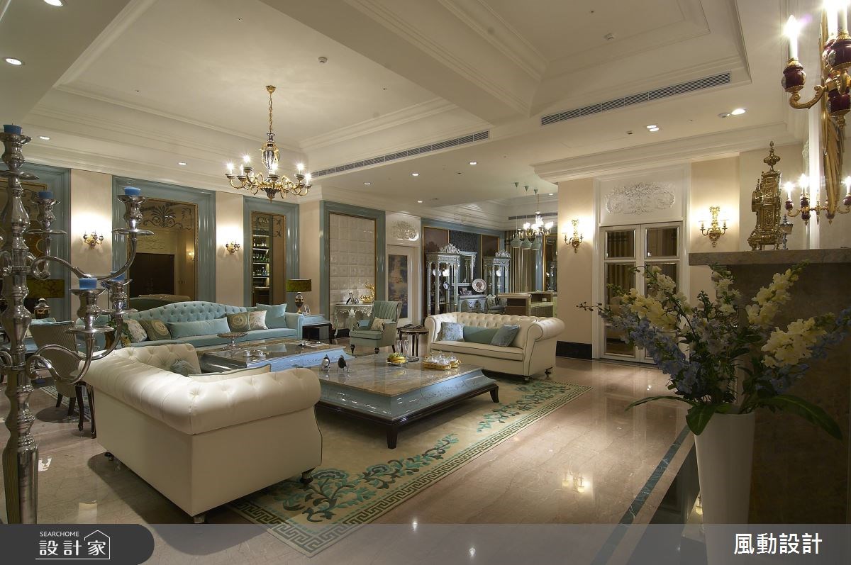 160坪新成屋(5年以下)＿新古典客廳案例圖片＿風動設計有限公司＿風動_07之3