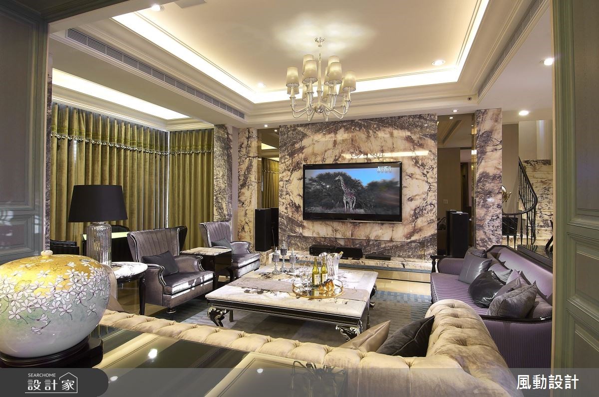 120坪新成屋(5年以下)＿奢華風客廳案例圖片＿風動設計有限公司＿風動_08之2