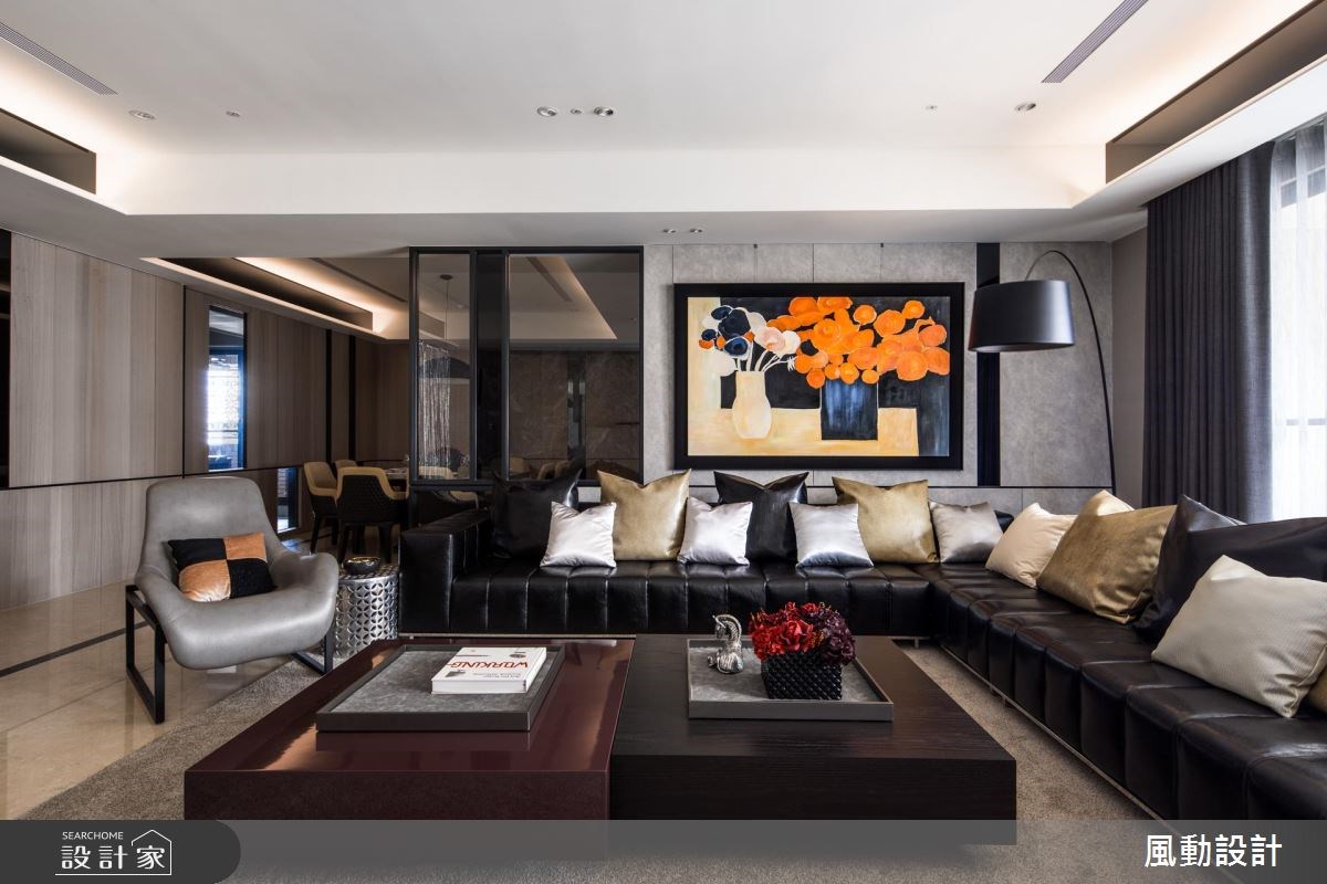 110坪新成屋(5年以下)＿現代風客廳餐廳案例圖片＿風動設計有限公司＿風動_09之3