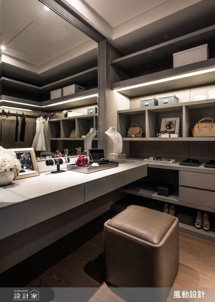 110坪新成屋(5年以下)＿現代風更衣間案例圖片＿風動設計有限公司＿風動_09之11