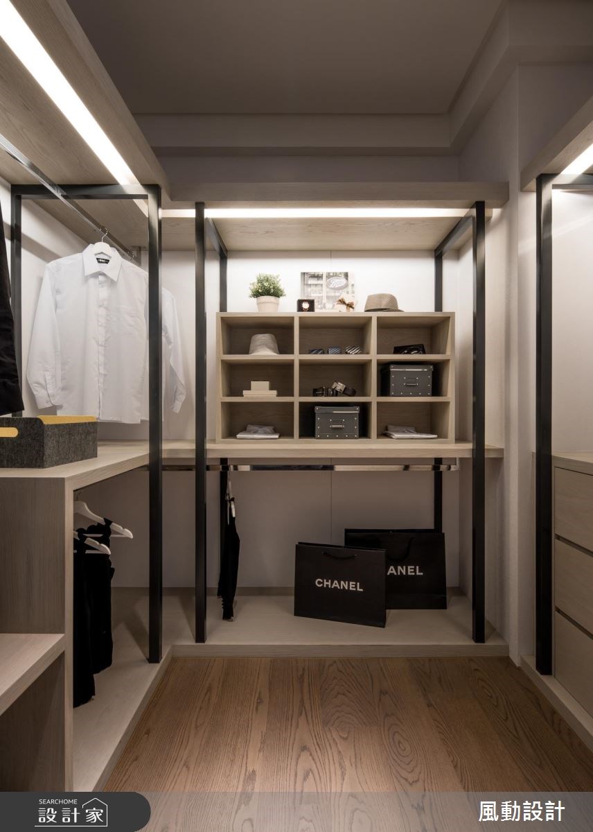 110坪新成屋(5年以下)＿現代風更衣間案例圖片＿風動設計有限公司＿風動_09之12