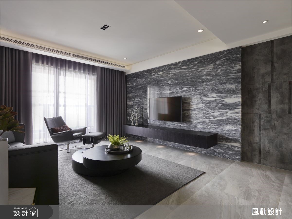 90坪新成屋(5年以下)＿現代風客廳案例圖片＿風動設計有限公司＿風動_10之3