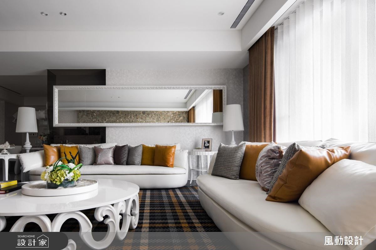 112坪新成屋(5年以下)＿美式風客廳案例圖片＿風動設計有限公司＿風動_11之2