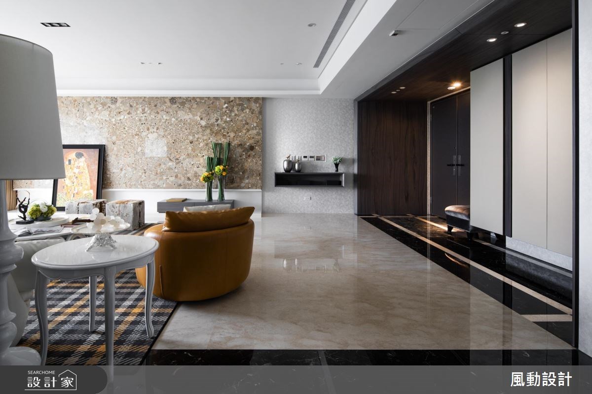 112坪新成屋(5年以下)＿美式風玄關客廳案例圖片＿風動設計有限公司＿風動_11之3