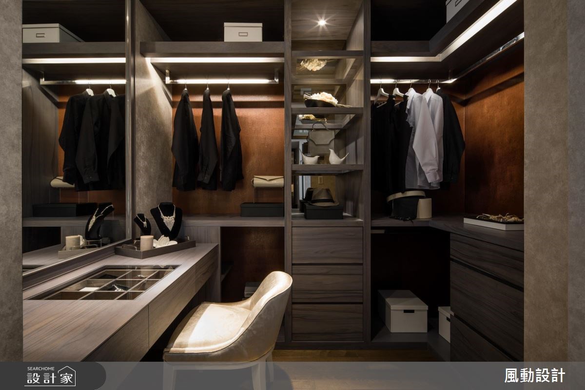 112坪新成屋(5年以下)＿美式風更衣間案例圖片＿風動設計有限公司＿風動_11之10