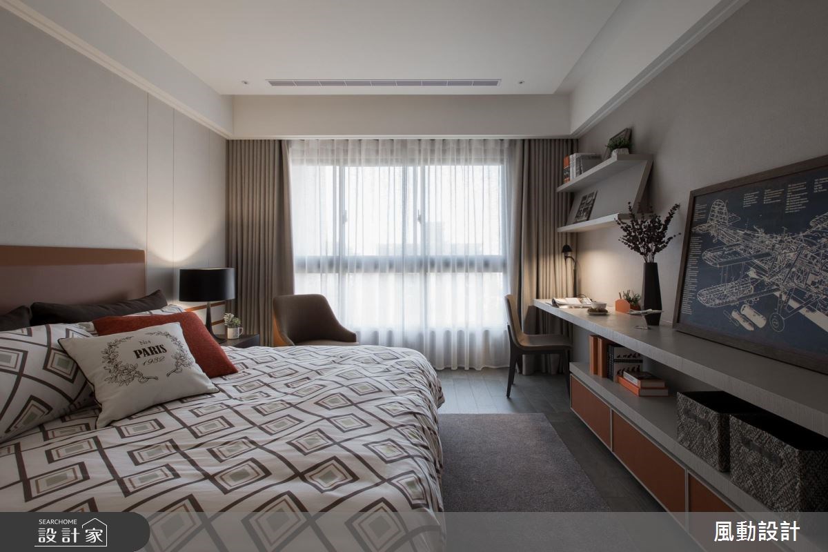 137坪新成屋(5年以下)＿現代風臥室案例圖片＿風動設計有限公司＿風動_12之16