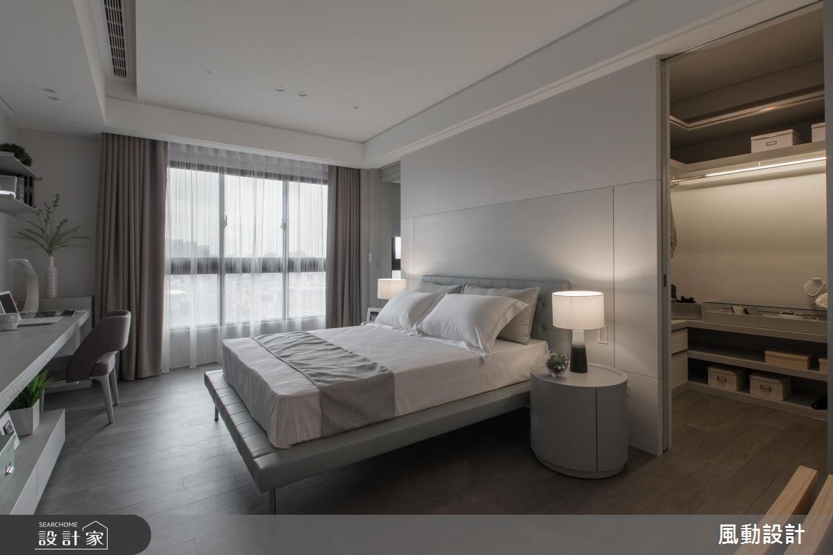 137坪新成屋(5年以下)＿現代風臥室更衣間案例圖片＿風動設計有限公司＿風動_12之18