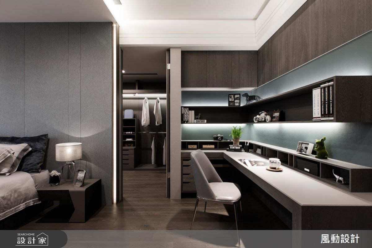 180坪新成屋(5年以下)＿現代風臥室更衣間案例圖片＿風動設計有限公司＿風動_14之18