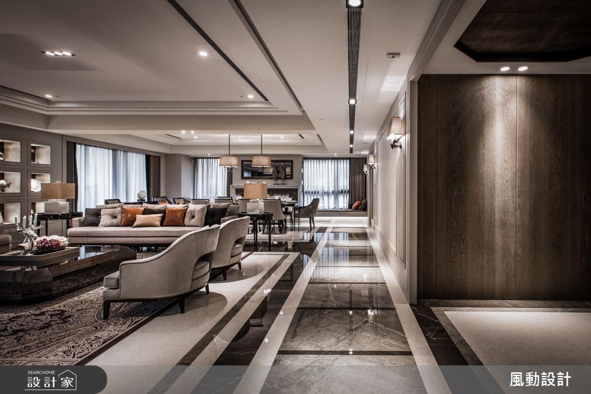 180坪新成屋(5年以下)＿新古典客廳餐廳案例圖片＿風動設計有限公司＿風動_15之2