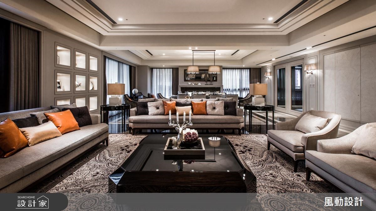 180坪新成屋(5年以下)＿新古典客廳餐廳案例圖片＿風動設計有限公司＿風動_15之3