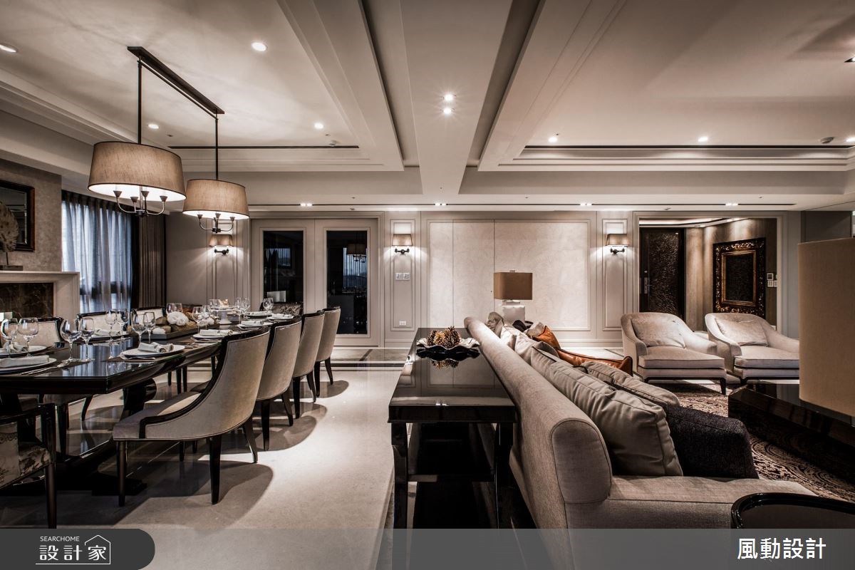 180坪新成屋(5年以下)＿新古典玄關客廳餐廳案例圖片＿風動設計有限公司＿風動_15之7