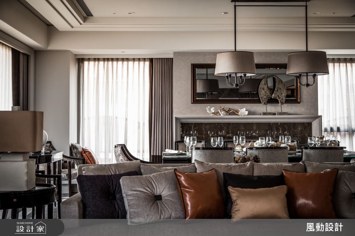 180坪新成屋(5年以下)＿新古典客廳餐廳案例圖片＿風動設計有限公司＿風動_15之8