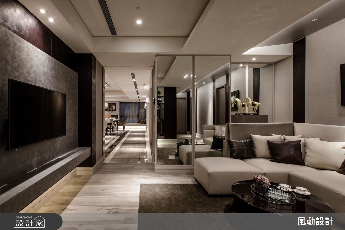 180坪新成屋(5年以下)＿新古典客廳餐廳臥榻案例圖片＿風動設計有限公司＿風動_15之10