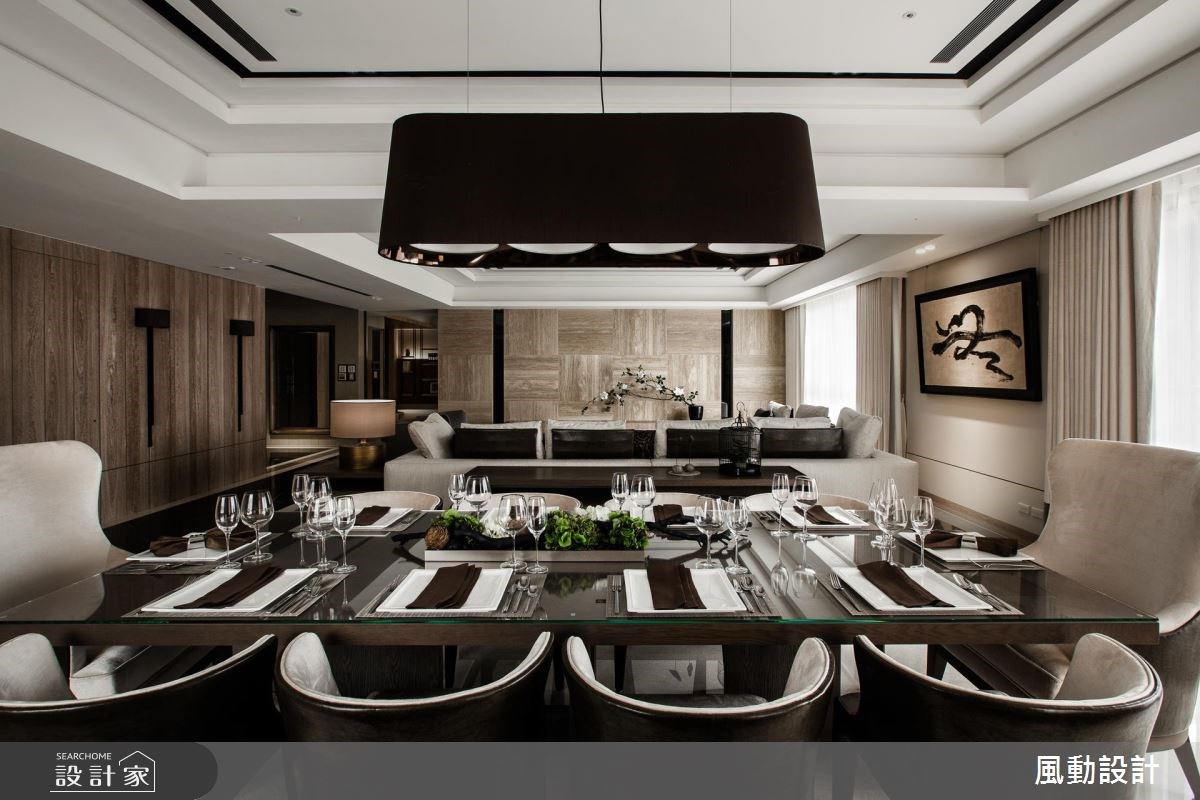 180坪新成屋(5年以下)＿新中式風客廳餐廳案例圖片＿風動設計有限公司＿風動_16之5