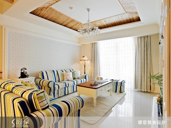 55坪＿鄉村風客廳案例圖片＿摩登雅舍室內設計＿摩登雅舍_12之1