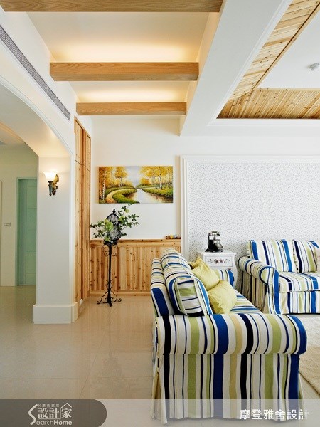 55坪＿鄉村風客廳案例圖片＿摩登雅舍室內設計＿摩登雅舍_12之4