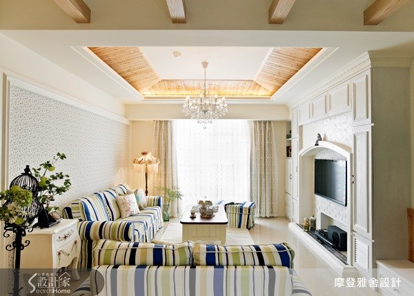 55坪＿鄉村風客廳案例圖片＿摩登雅舍室內設計＿摩登雅舍_12之7