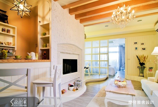 17坪＿鄉村風客廳案例圖片＿摩登雅舍室內設計＿摩登雅舍_14之2