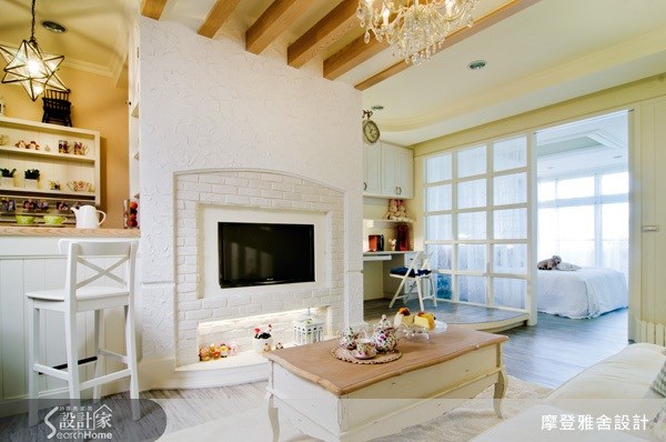 17坪＿鄉村風客廳案例圖片＿摩登雅舍室內設計＿摩登雅舍_14之5